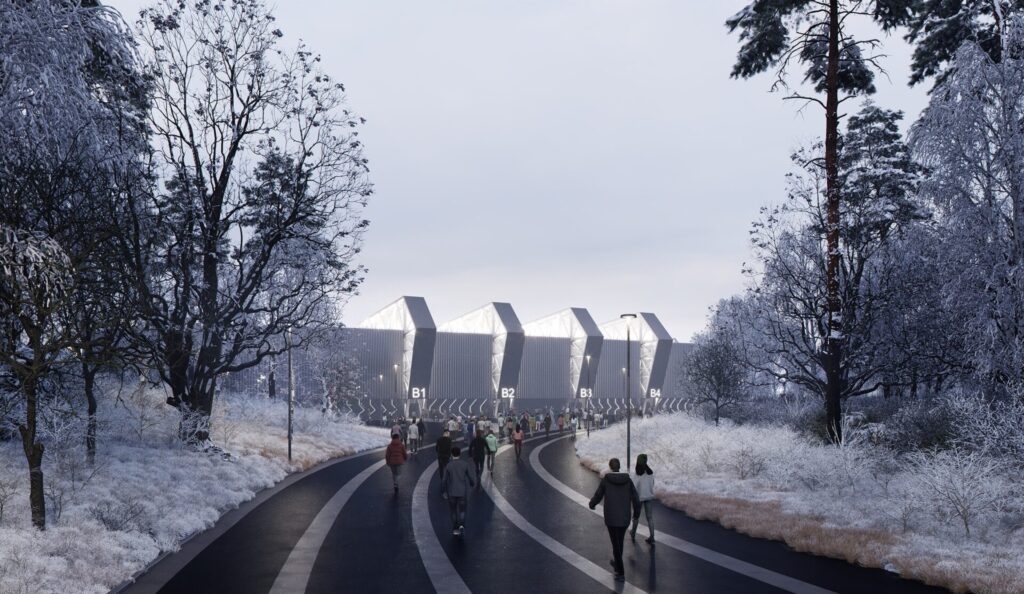 Daugiafunkcis sveikatinimo, ugdymo, švietimo, kultūros ir užimtumo kompleksas 1 etapas (stadionas) (Ozo g. 27) - Stadium - visualization