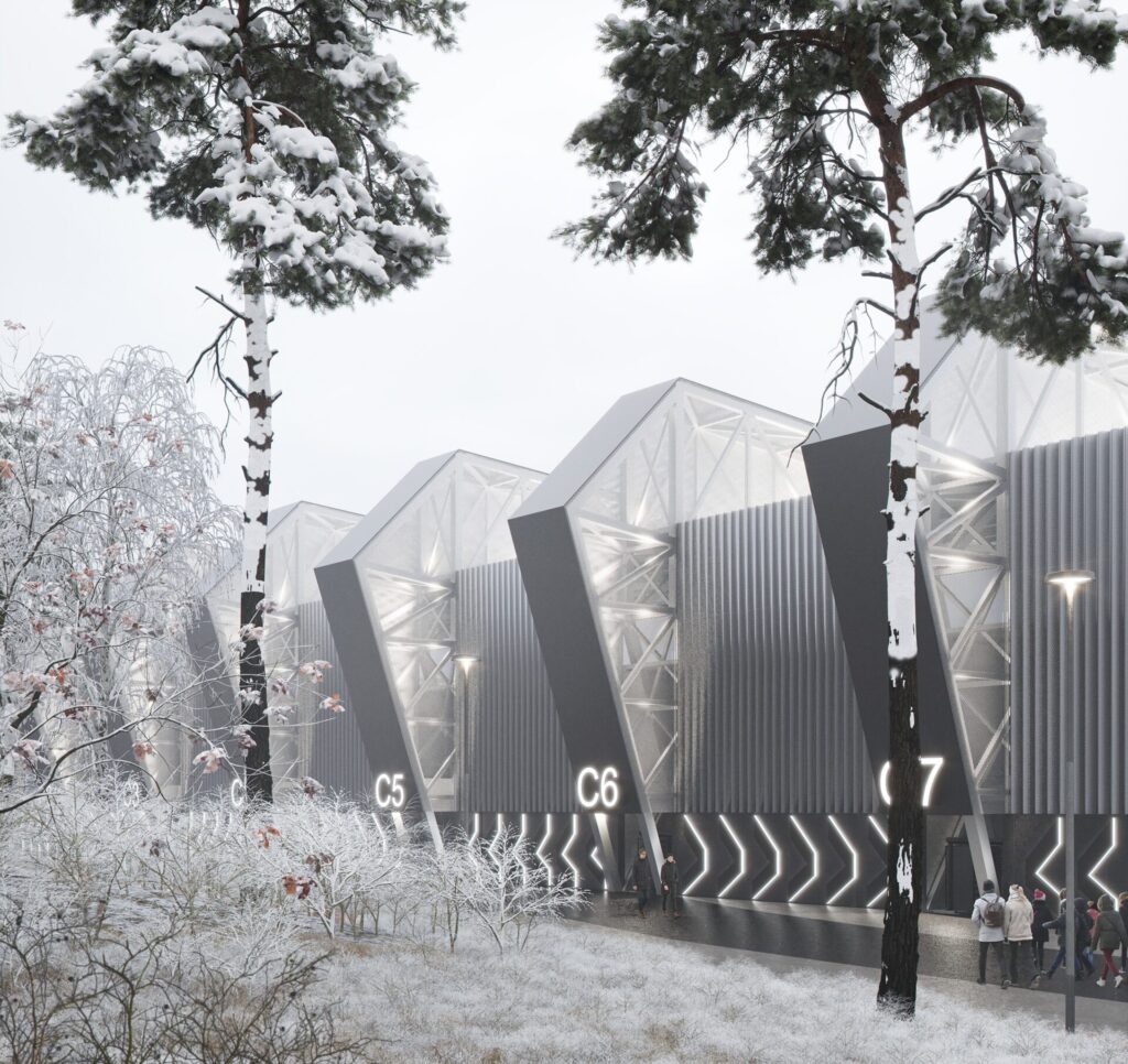 Daugiafunkcis sveikatinimo, ugdymo, švietimo, kultūros ir užimtumo kompleksas 1 etapas (stadionas) (Ozo g. 27) - Stadium - visualization