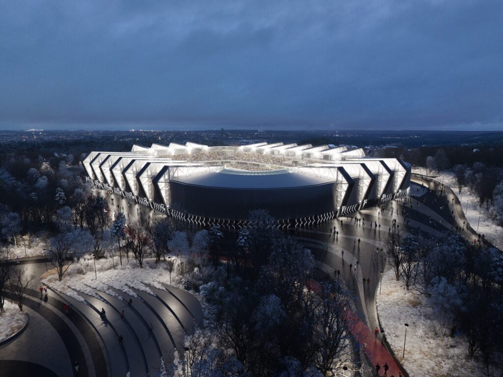 Daugiafunkcis sveikatinimo, ugdymo, švietimo, kultūros ir užimtumo kompleksas 1 etapas (stadionas) (Ozo g. 27) - Stadium - visualization