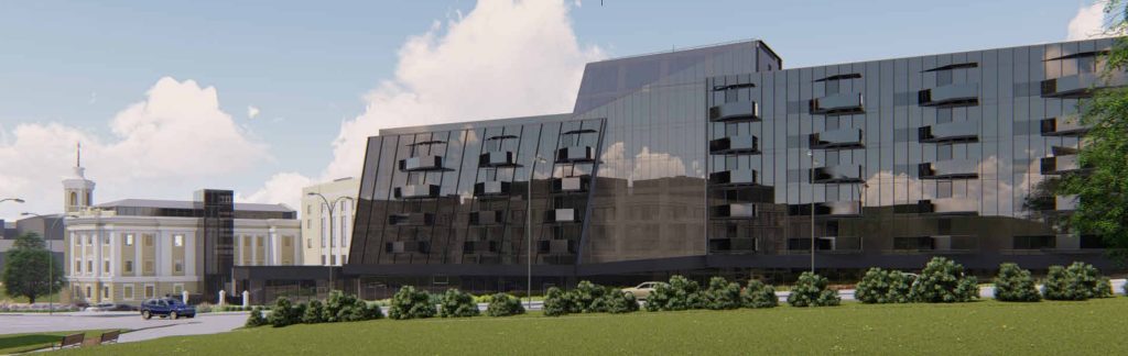 AMPÉRA (Rinktinės g. 2) - Daudzdzīvokļu nams, Biroju centrs - vizualizācija