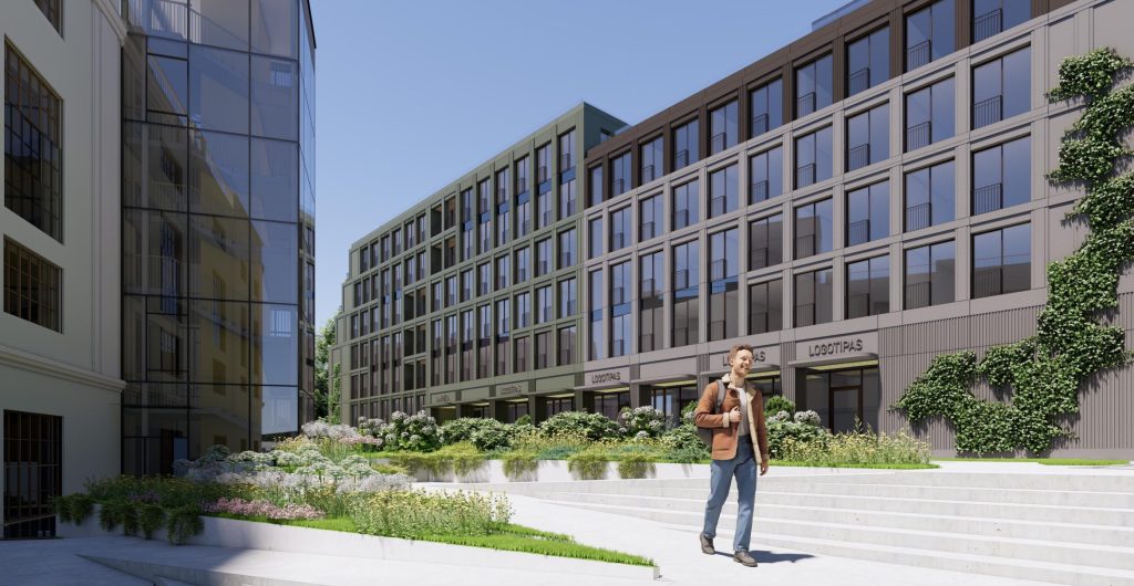 AMPÉRA (Rinktinės g. 2) - Daugiabutis, Verslo centras - vizualizacija