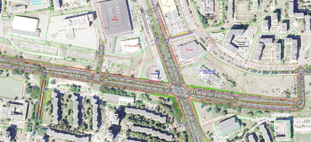 Šiaurinė g. 1 etapas (Šiaurinė g.) - Bike path, Street - visualization