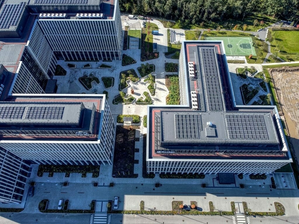 Business Garden Vilnius 1 etapas (Laisvės pr. 10) - Office center - construction photos