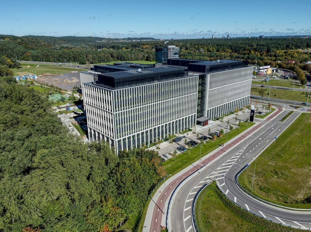 Business Garden Vilnius 1 etapas (Laisvės pr. 10) - Office center - construction photos