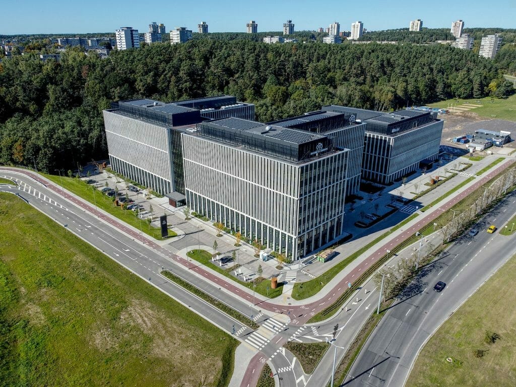 Business Garden Vilnius 1 etapas (Laisvės pr. 10) - Office center - construction photos