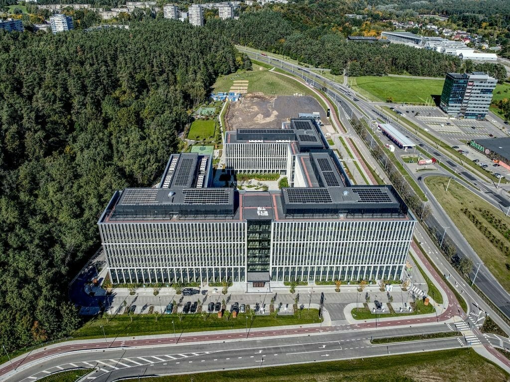 Business Garden Vilnius 1 etapas (Laisvės pr. 10) - Office center - construction photos