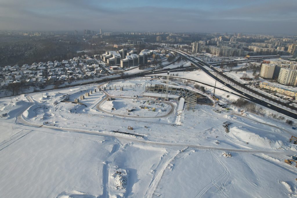 Daugiafunkcis sveikatinimo, ugdymo, švietimo, kultūros ir užimtumo kompleksas 1 etapas (stadionas) (Ozo g. 27) - Stadium - construction photos