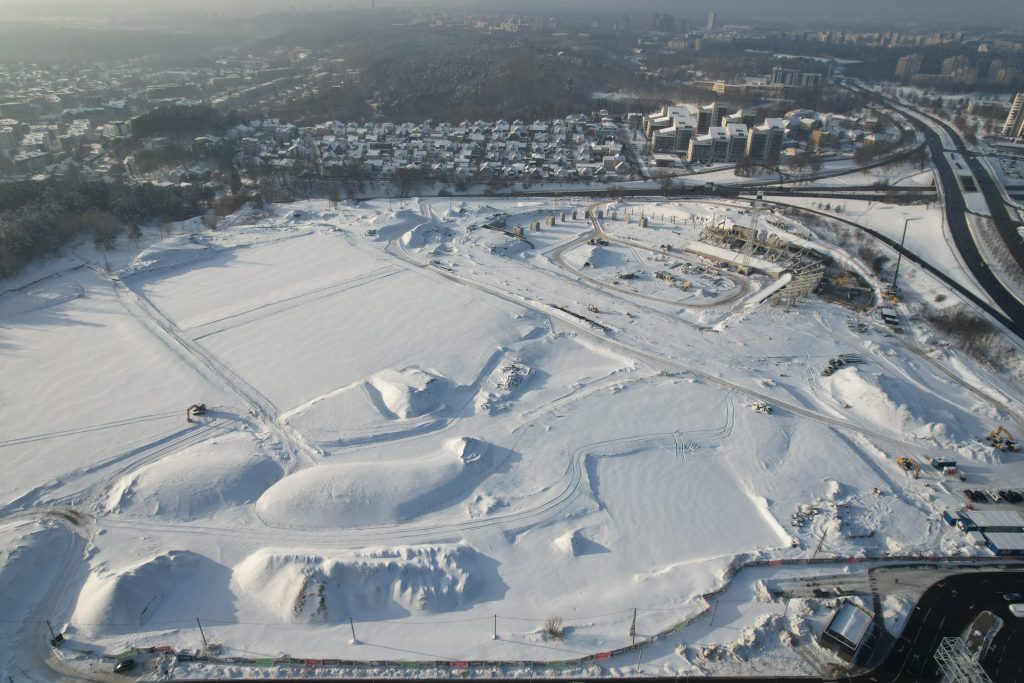 Daugiafunkcis sveikatinimo, ugdymo, švietimo, kultūros ir užimtumo kompleksas 1 etapas (stadionas) (Ozo g. 27) - Stadium - construction photos