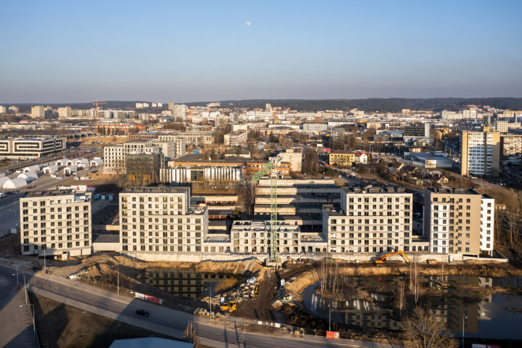 Go Life (Vito Gerulaičio g. 4, Ozo g. 6B) - Daugiabutis - statybų nuotraukos