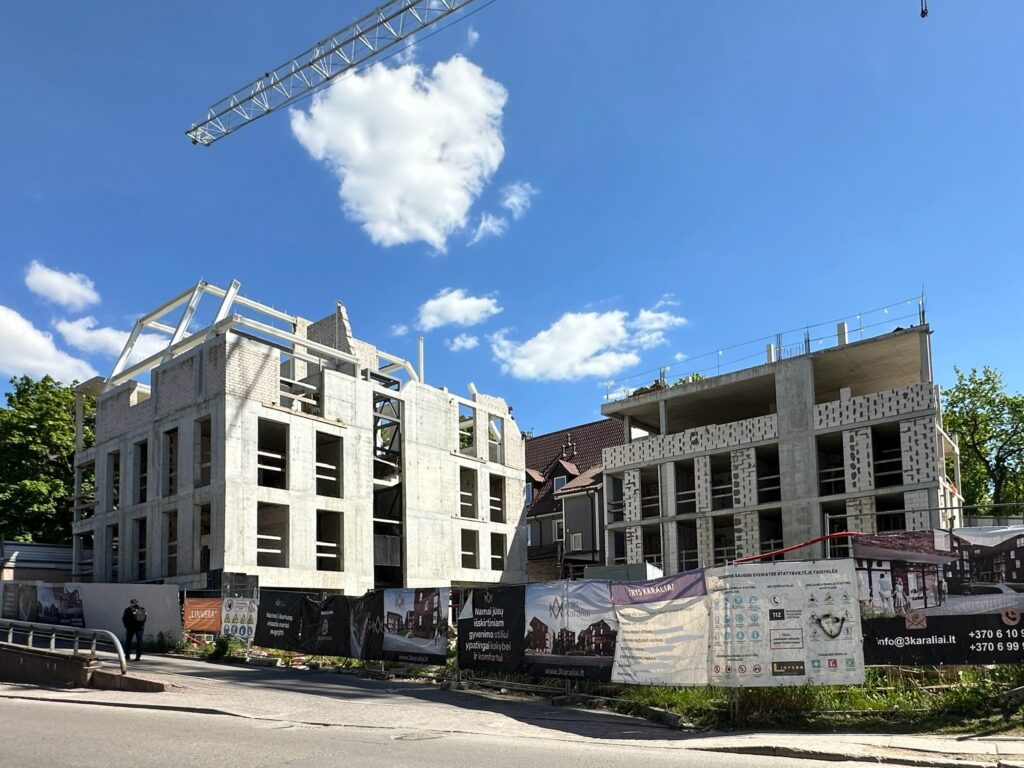 Trys karaliai (Polocko g. 25, 31) - Multi apartment - construction photos