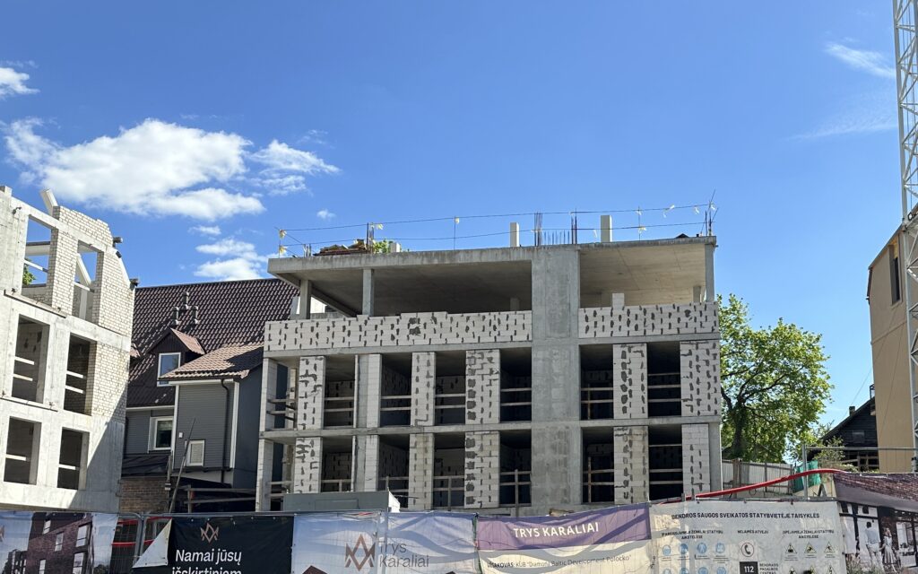 Trys karaliai (Polocko g. 25, 31) - Multi apartment - construction photos