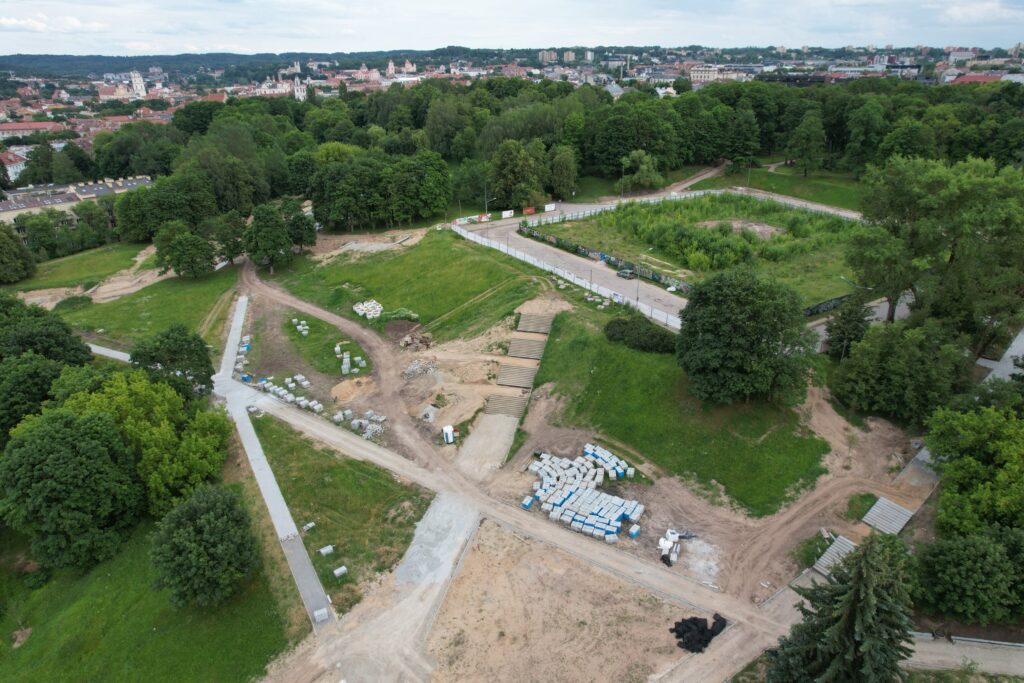 Tauro kalno parkas (V. Mykolaičio-Putino g.) - Park - construction photos