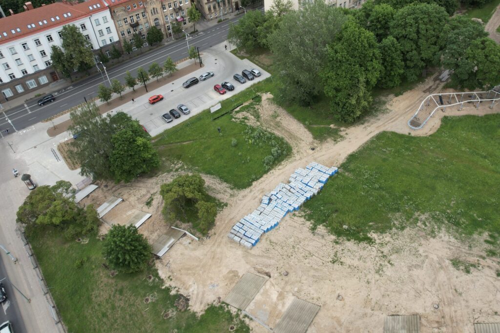 Tauro kalno parkas (V. Mykolaičio-Putino g.) - Park - construction photos