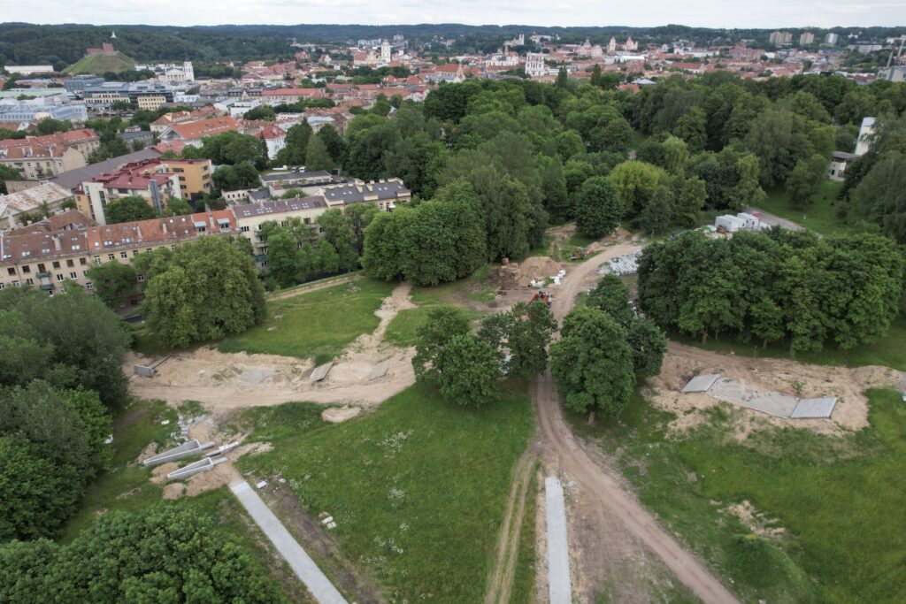 Tauro kalno parkas (V. Mykolaičio-Putino g.) - Park - construction photos