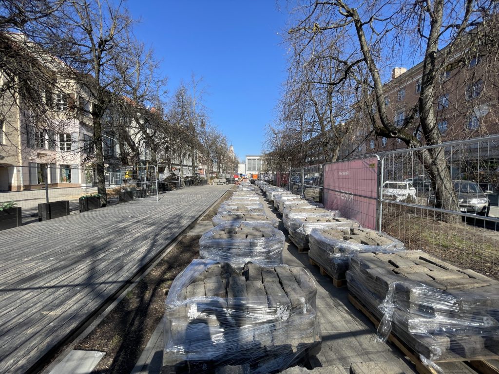 Vokiečių g. rekonstrukcija (Vokiečių g.) - Laukums, Iela - būvdarbu attēli