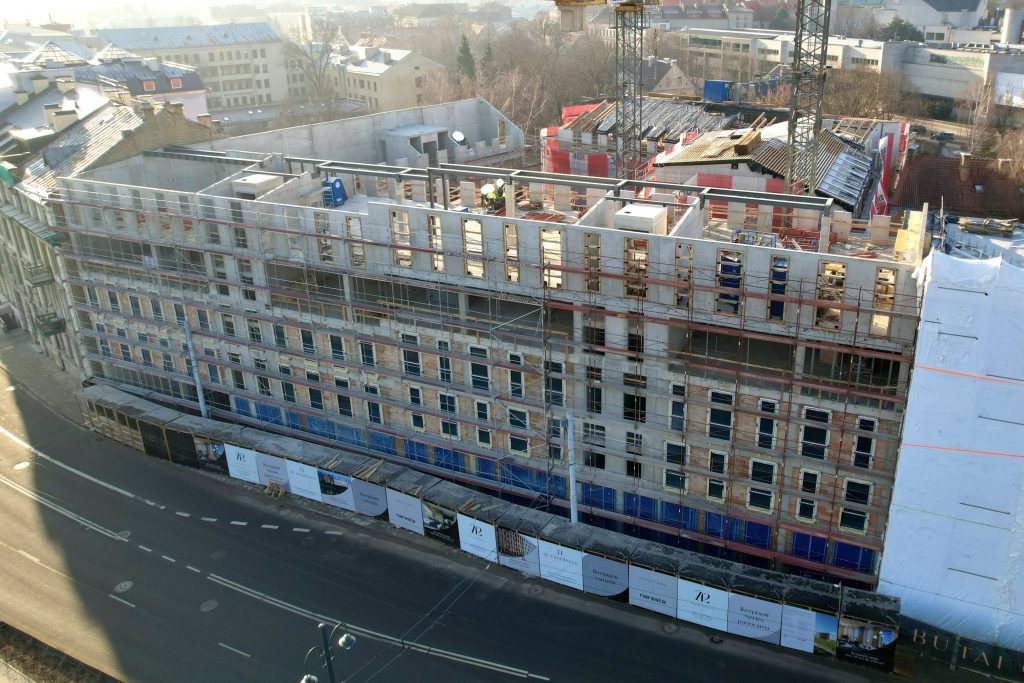 Žygimantų 12 (Žygimantų g. 12A) - Multi apartment - construction photos