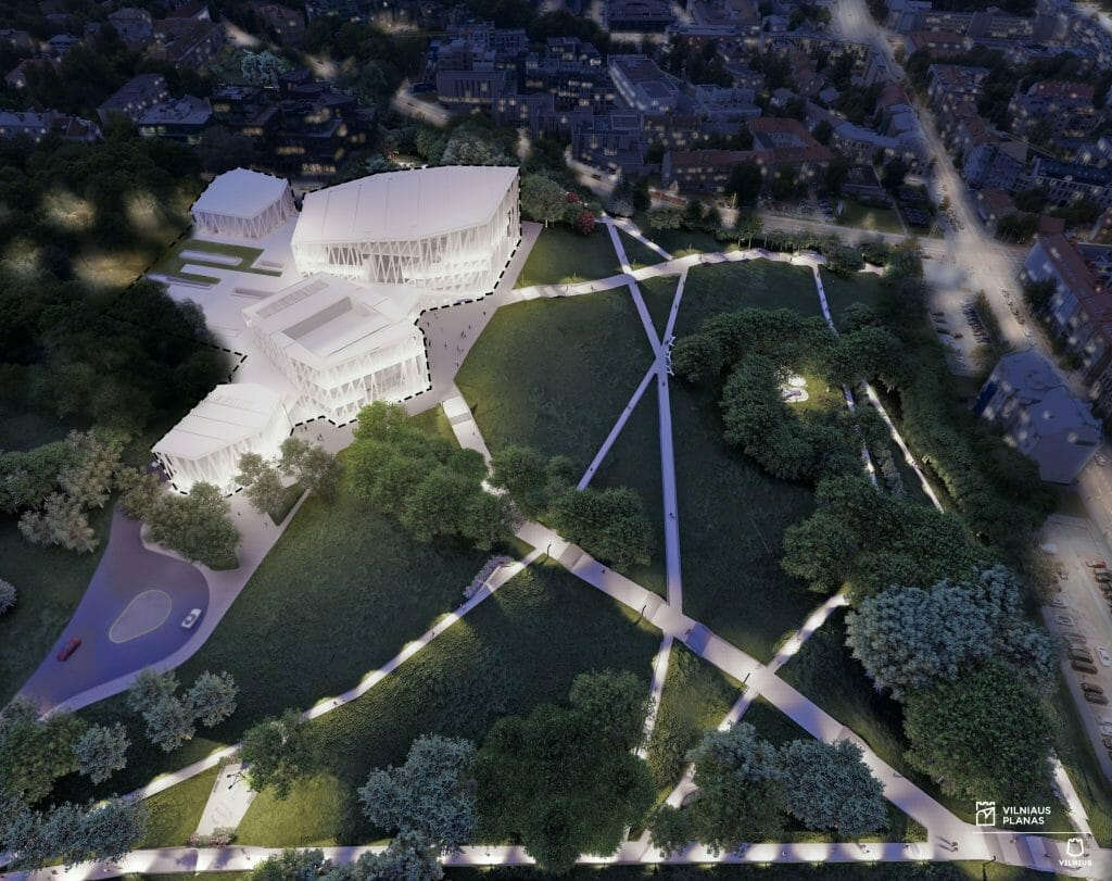 Tauro kalno parkas (V. Mykolaičio-Putino g.) - Park - visualization