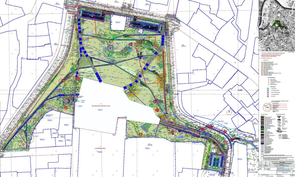 Tauro kalno parkas (V. Mykolaičio-Putino g.) - Park - visualization