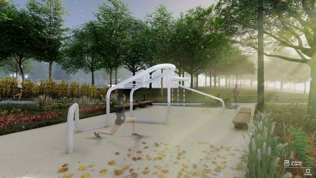 Tauro kalno parkas (V. Mykolaičio-Putino g.) - Park - visualization