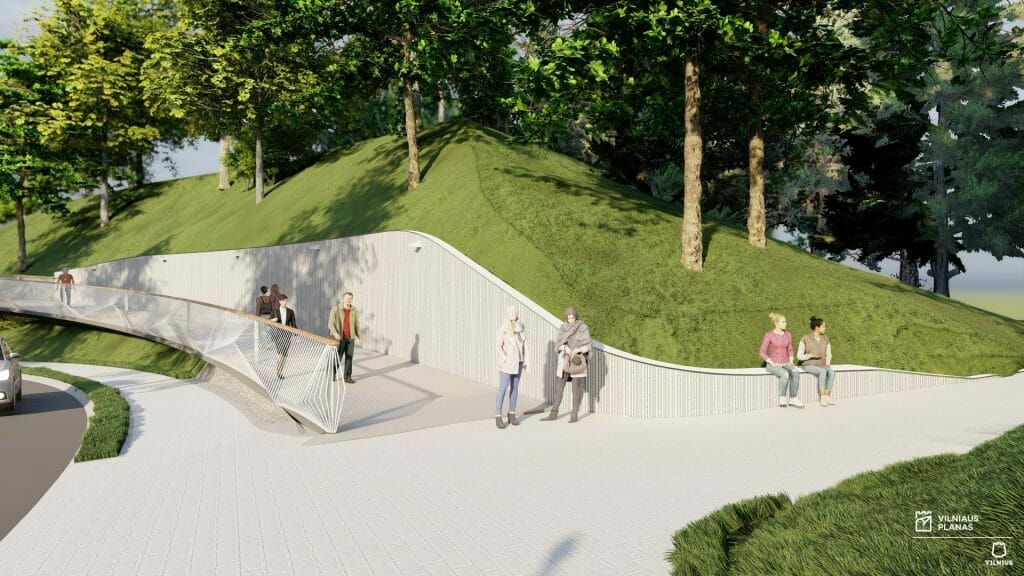 Tauro kalno parkas (V. Mykolaičio-Putino g.) - Park - visualization