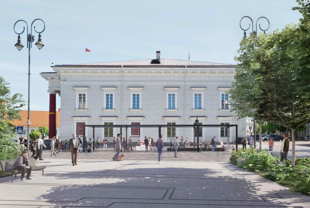 Vokiečių g. rekonstrukcija (Vokiečių g.) - Square, Street - visualization