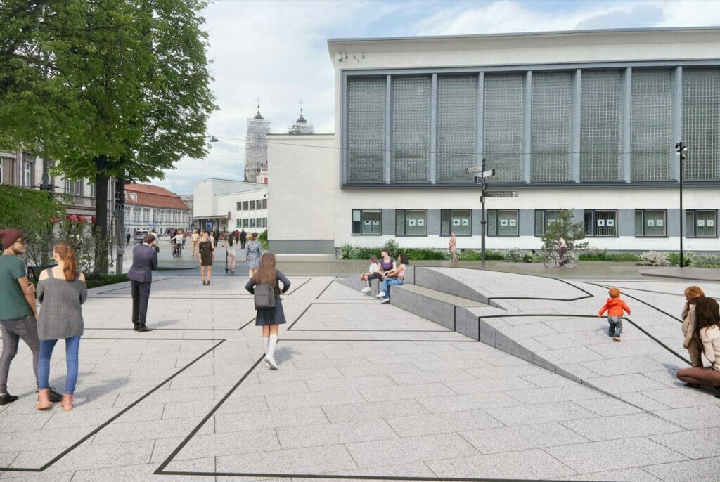 Vokiečių g. rekonstrukcija (Vokiečių g.) - Square, Street - visualization