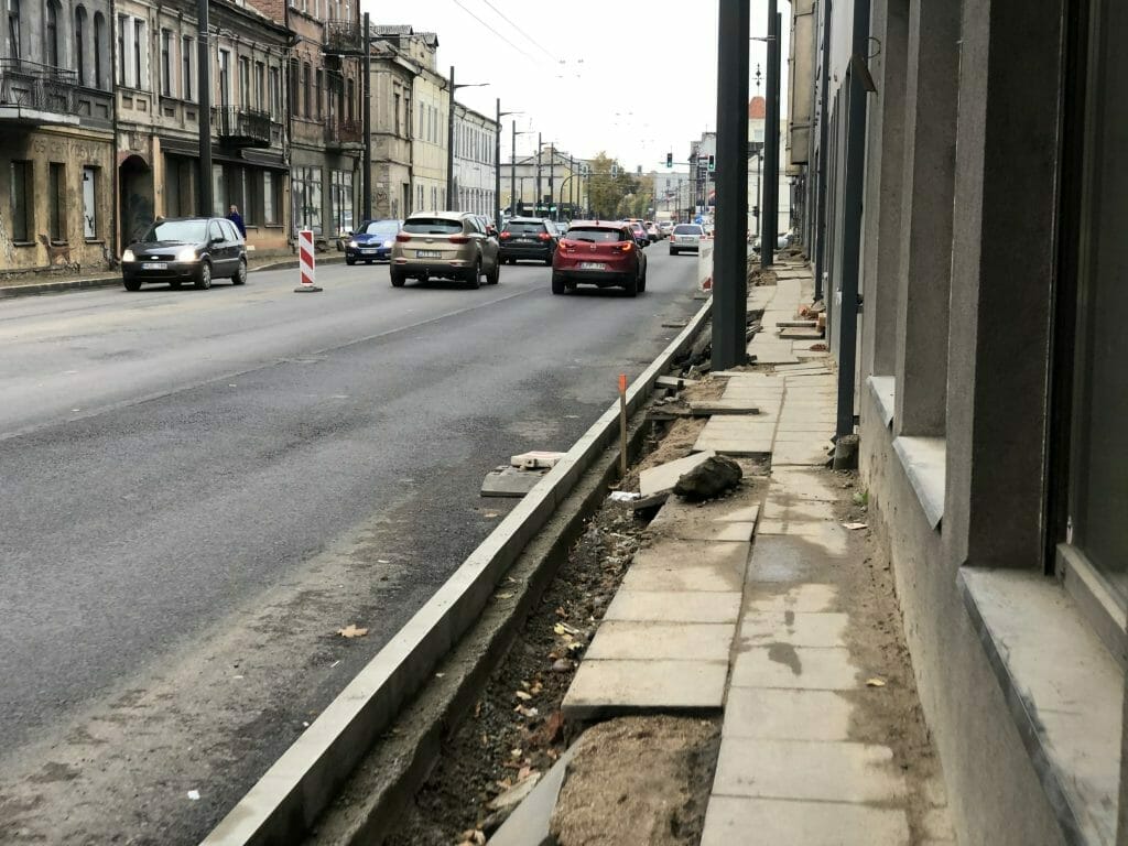 Kauno pilies žiedo rekonstrukcija, Šauklių ir Šv. Gertrūdos g. rekonstrukcija (Šauklių g., Šv. Gertrūdos g., P. Vileišio tiltas) - Street - construction photos