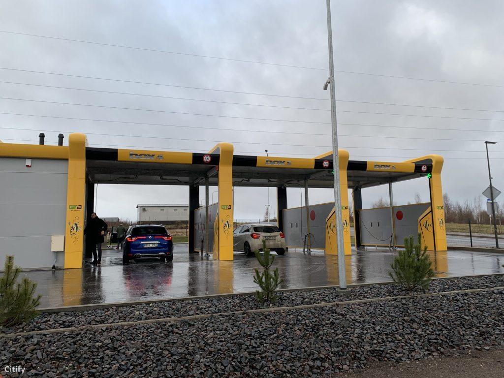 Autoplovykla Brazdžionio g. (B. Brazdžionio g. 24) - Car wash - construction photos