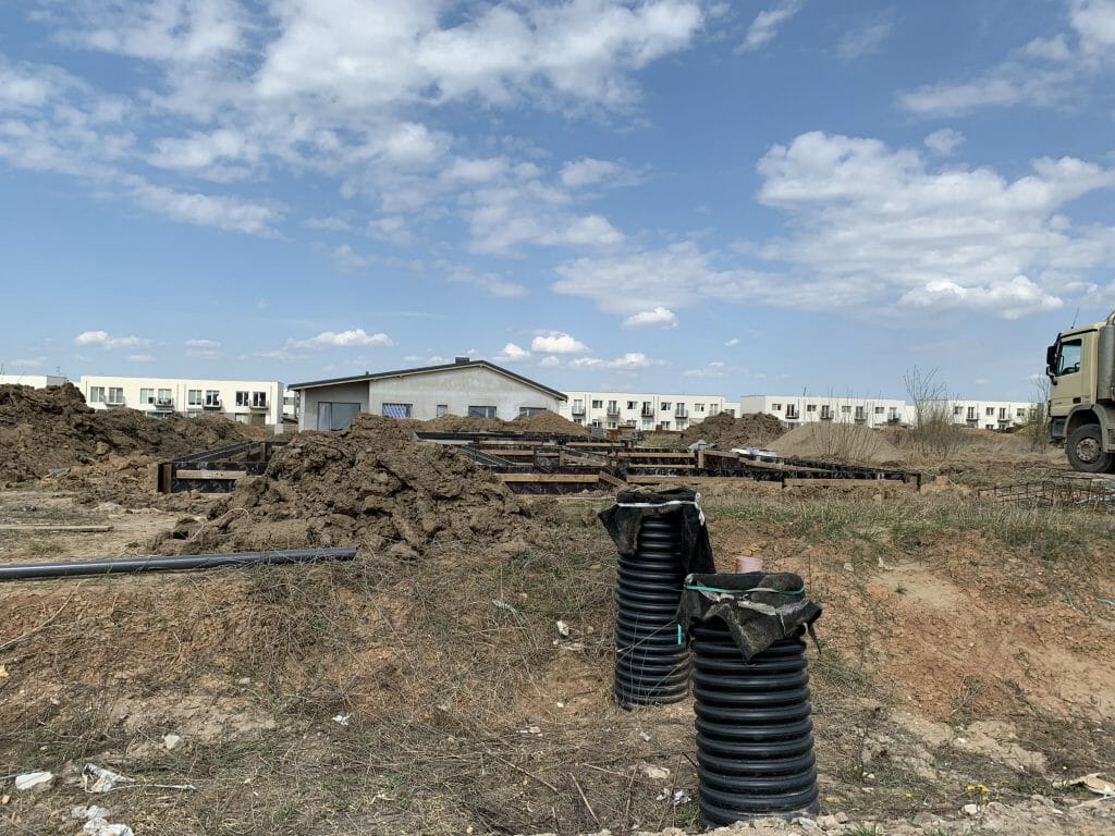 Giraitės terasos (Gervuogių g. 1, 2, 3, 5, 6, 7, 8, 9, 12 - 52 , Mėlynių g. 1, 1A, 2, 2A, 3, 3A, 4, 4A, 5, 5A - 26, 26A) - Private house community - construction photos