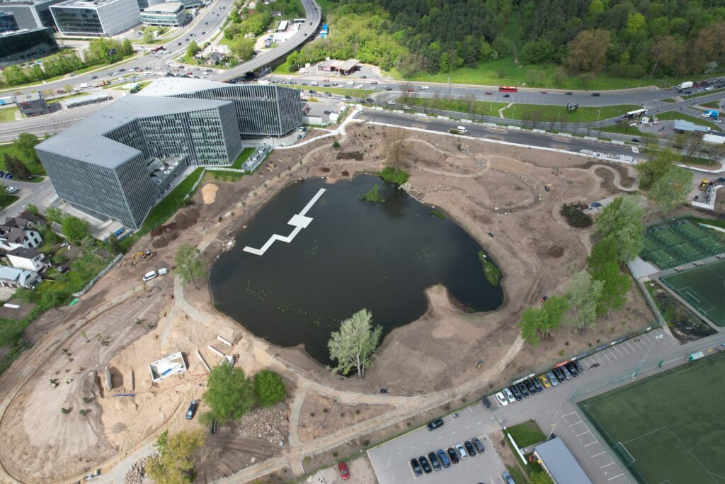 Japoniškas sodas "Taku-Soku-En" (Linkmenų g. 2A) - Park - construction photos