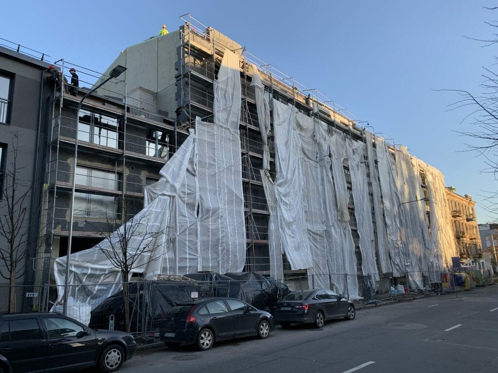 Baltas Lapas Mindaugo 2 etapas (Aguonų g. 17) - Multi apartment - construction photos