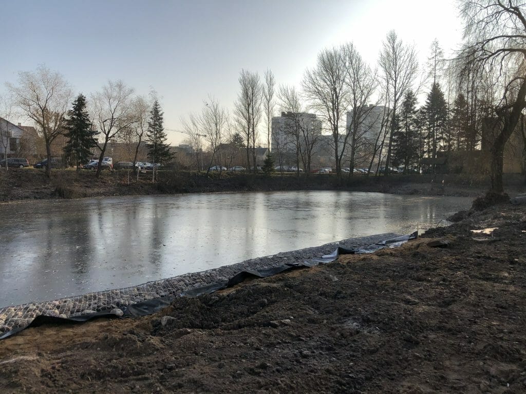 Neries senvagės slėnis (Linkmenų g.) - Bike path, Park - construction photos