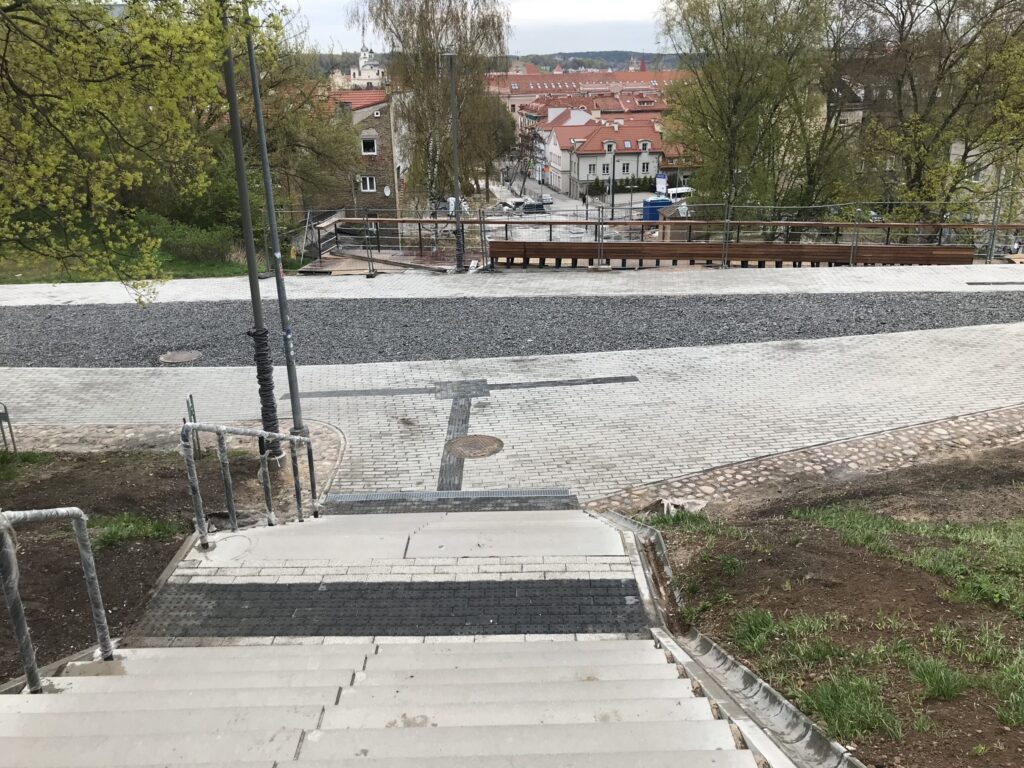 Vingrių šaltinių skveras (Vingrių g.) - Square - construction photos