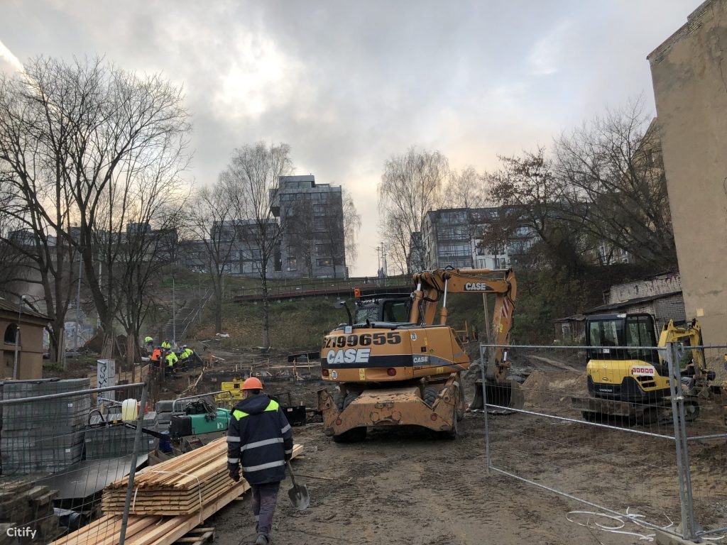 Vingrių šaltinių skveras (Vingrių g.) - Square - construction photos