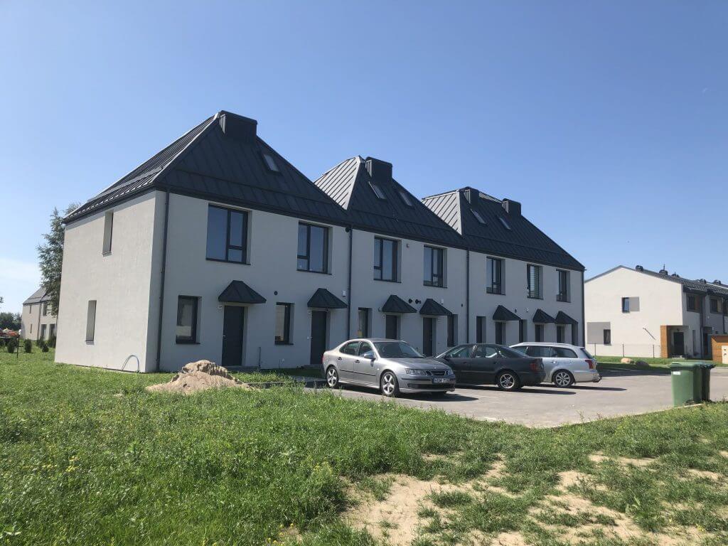 Rytinė žvaigždė (Valonų g. 13) - Row housing - construction photos