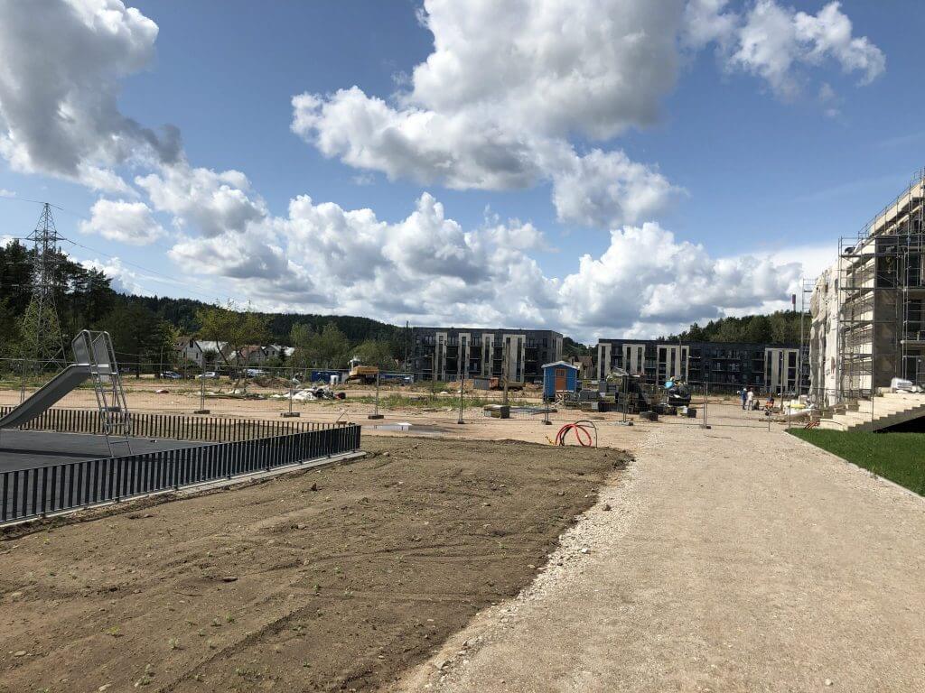 Lazdynėlių vingis 1-2 etapai (Lazdynėlių g. 38, 38A) - Multi apartment - construction photos