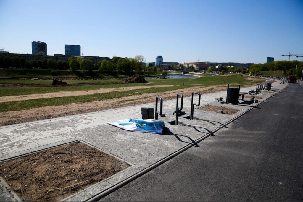 Upės g. dviračių takas (Upės g.) - Bike path - construction photos