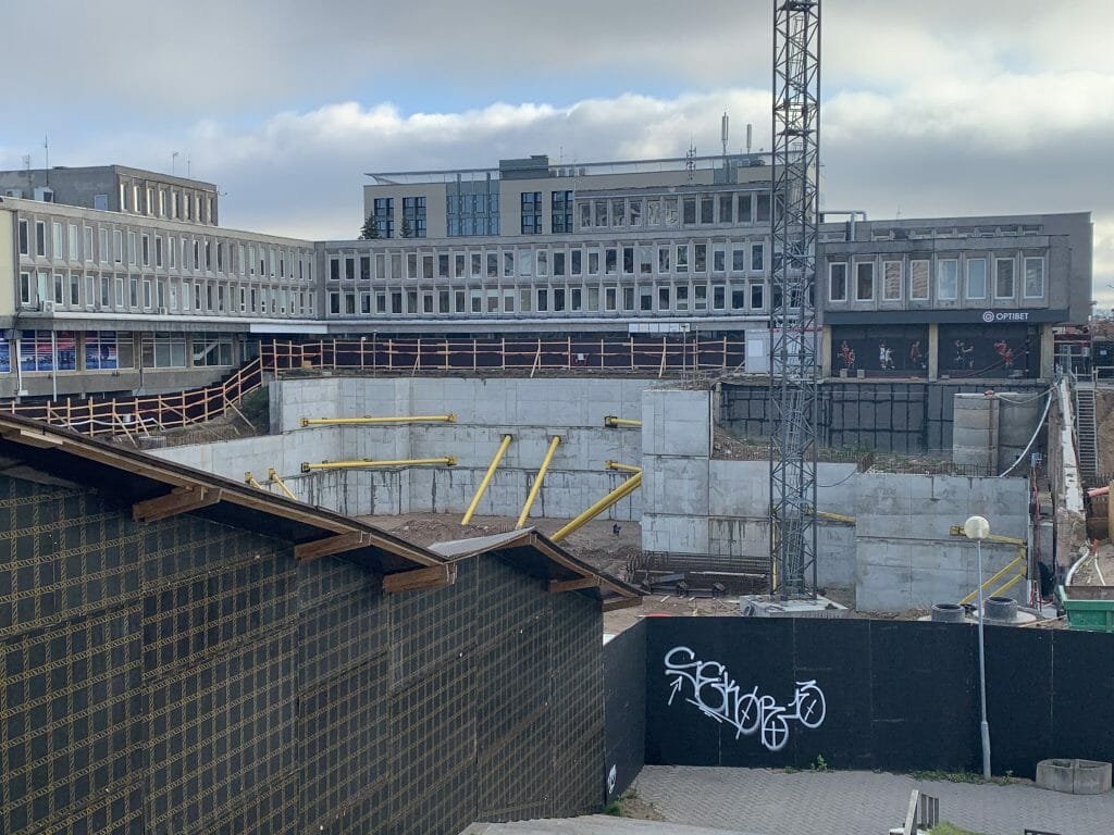 Artery (Konstitucijos pr. 18B) - Biroju centrs - būvdarbu attēli