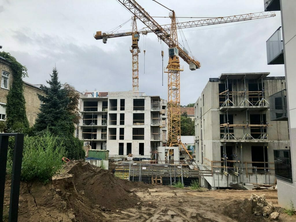 Baltas Lapas Mindaugo 3 etapas (Aguonų g. 17) - Multi apartment - construction photos