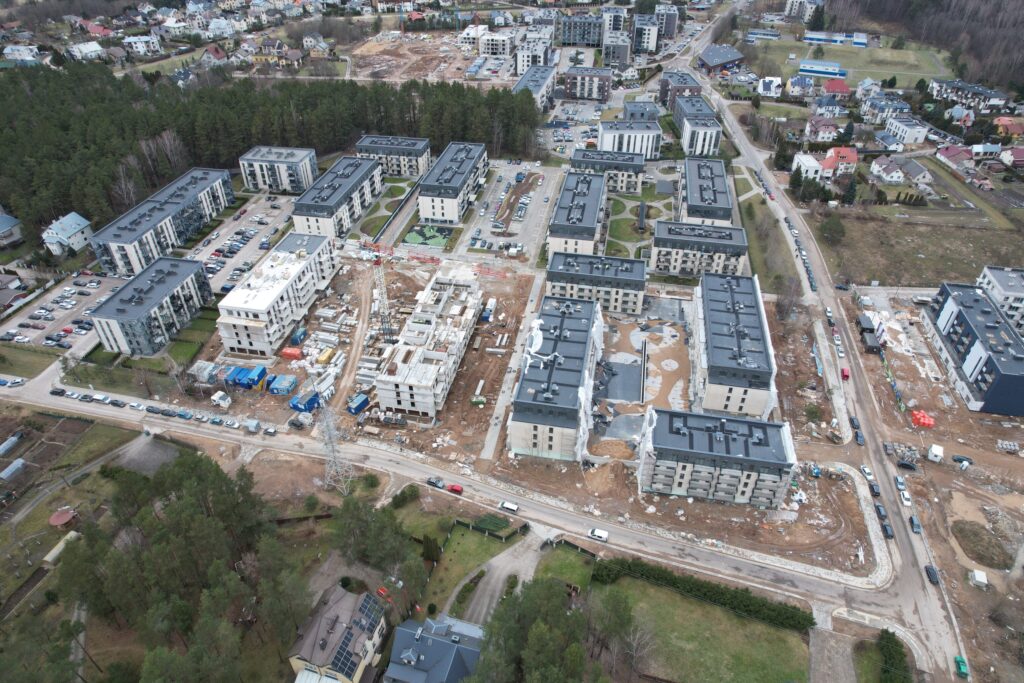 Lazdynėlių vingis 7-8 etapai (Žaibo g. 5, 7) - Multi apartment - construction photos