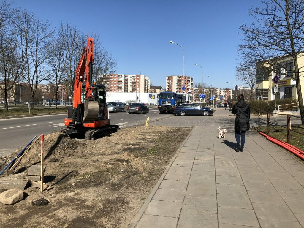Rinktinės g. dviračių takas (Rinktinės g.) - Bike path - construction photos