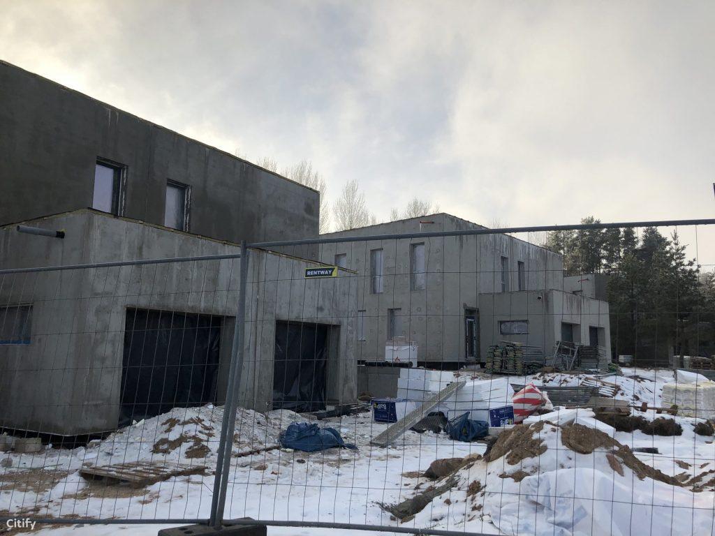 Namai prie miško (A. Mickevičiaus g. 137, 139, 141) - Private house community - construction photos