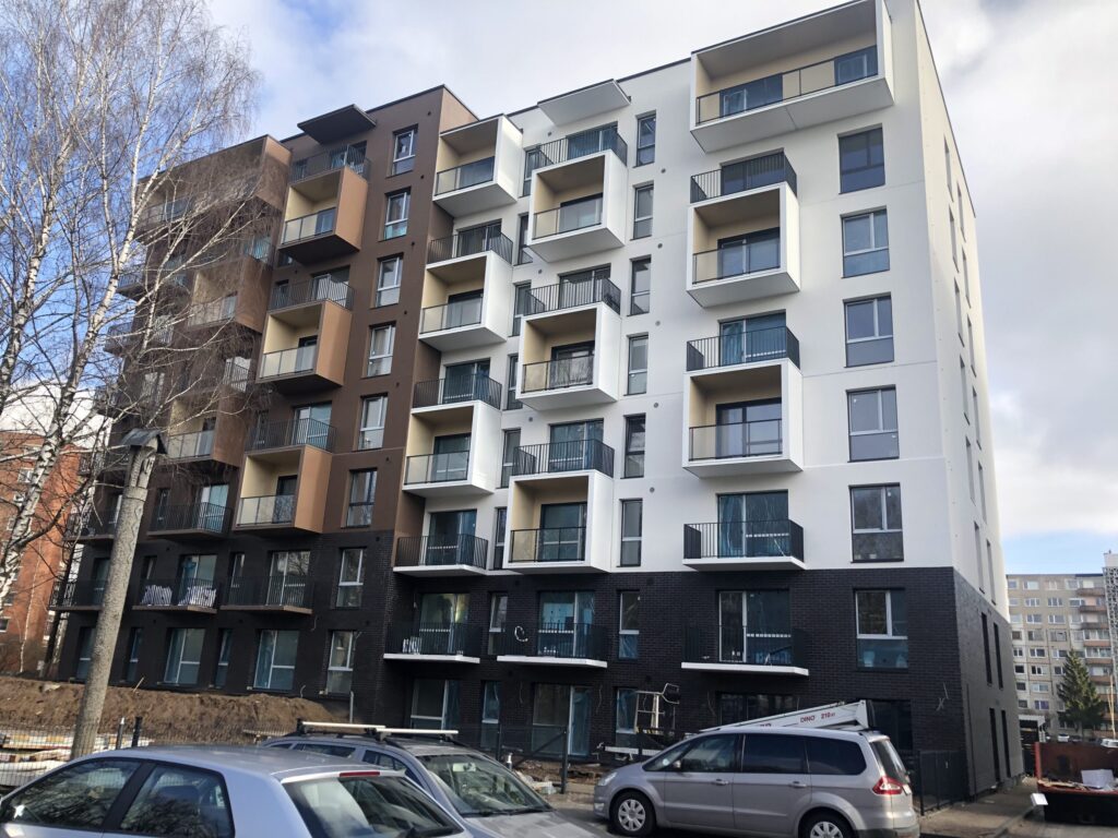 Klevų namai (Partizanų g. 34) - Multi apartment - construction photos