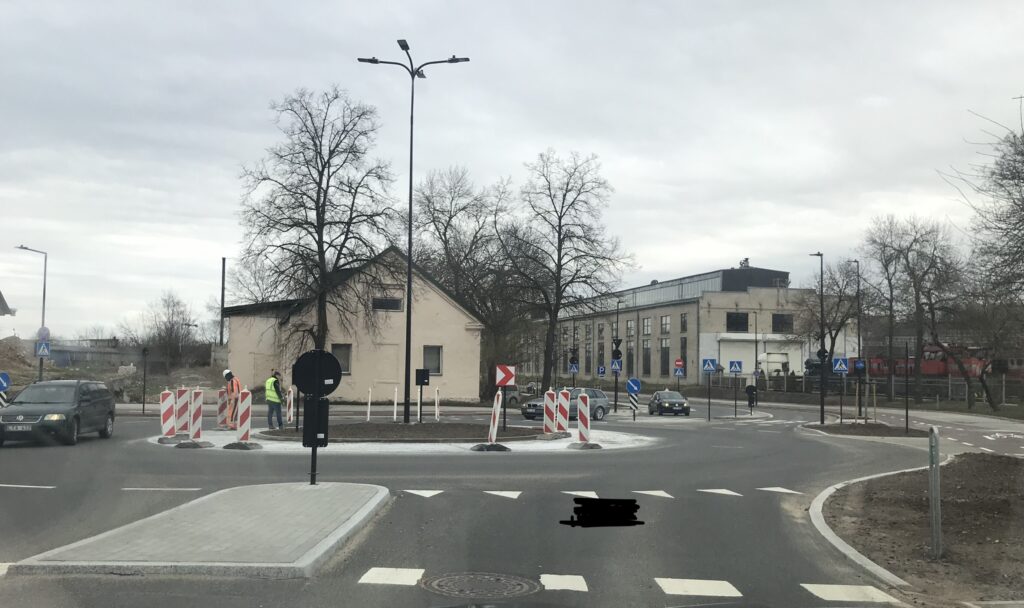 Geležinkelio g. dviračių takas (Geležinkelio g.) - Bike path, Street - construction photos