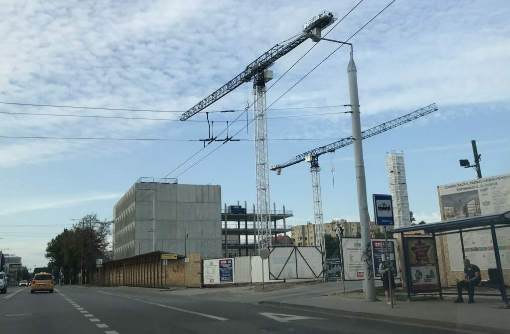 Cyber City 1 etapas (Švitrigailos g. 32) - Office center - construction photos