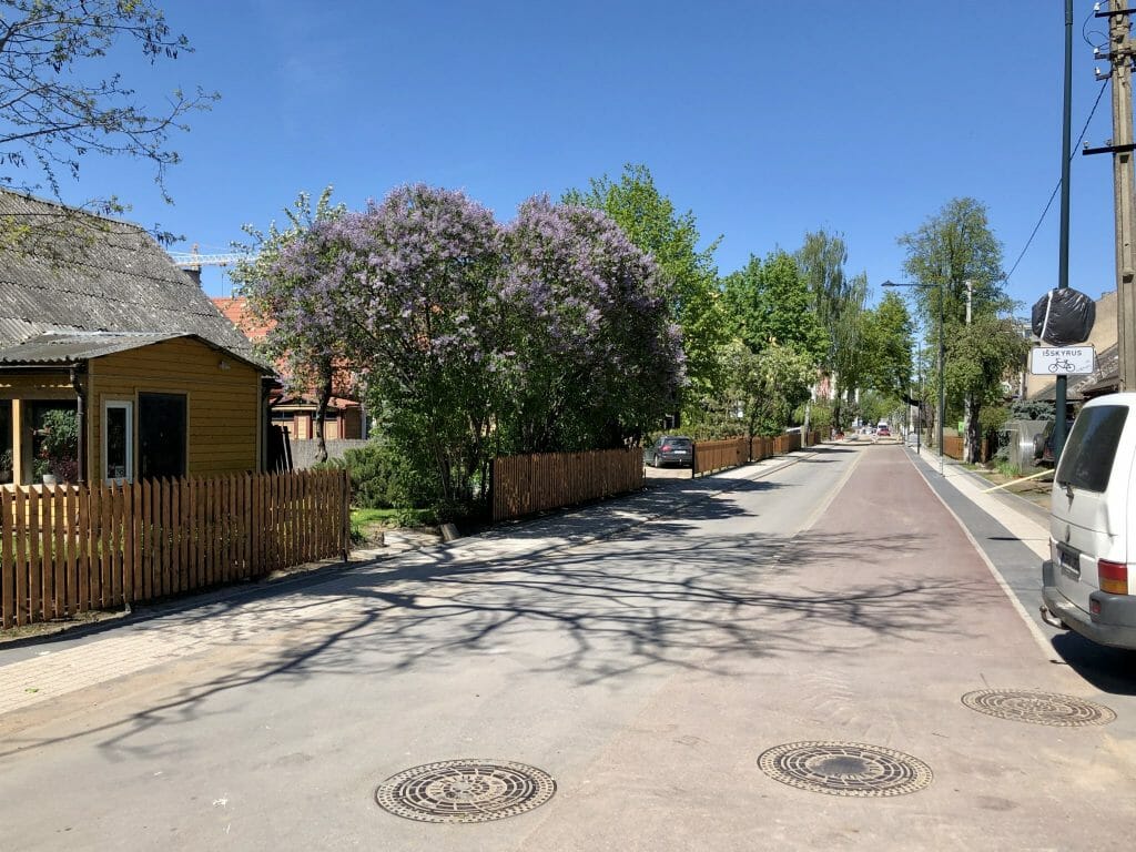 Giedraičių ir S. Fino g. (Giedraičių g.) - Bike path, Street - construction photos