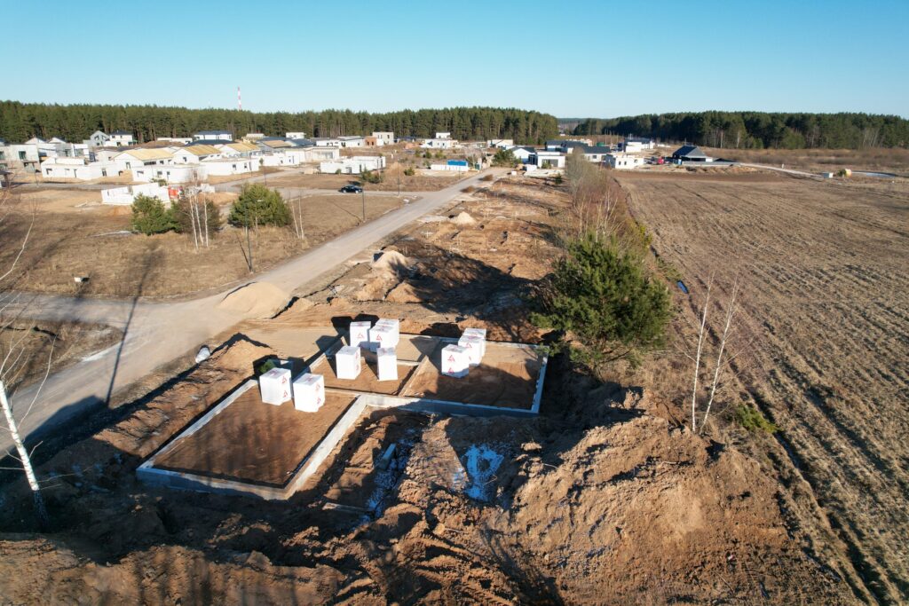 Katišių g. 18, 24, 26, 28, 30, 32, 34, 36 (Katišių g. 18, 24, 26 ,28, 30, 32, 34, 36) - Private house community - construction photos