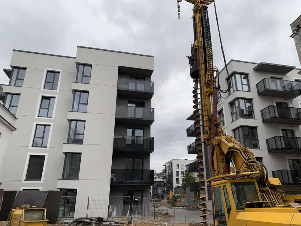 Baltas Lapas Mindaugo 3 etapas (Aguonų g. 17) - Multi apartment - construction photos