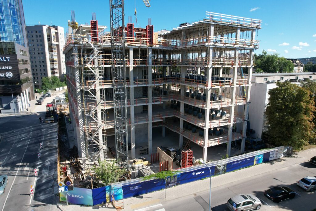 FLOW (Lvovo g. 21A) - Office center - construction photos