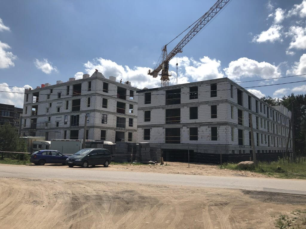 Lazdynėlių 30 (Lazdynėlių g. 30) - Daudzdzīvokļu nams - būvdarbu attēli